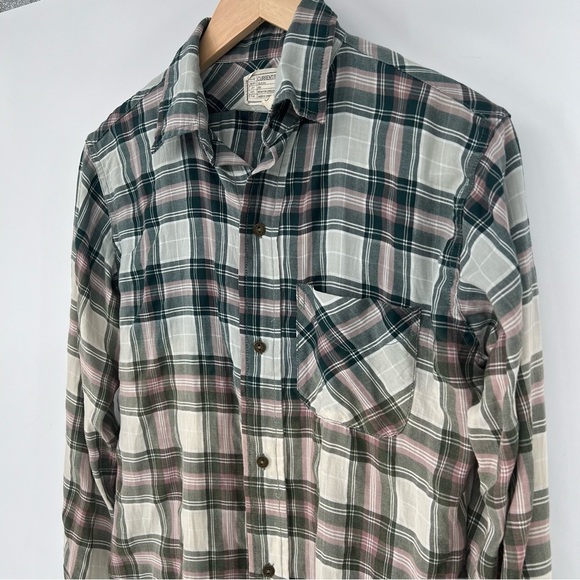 Current‎ Elliott Ombré Fade Plaid button down shirt - Picture 2 of 13